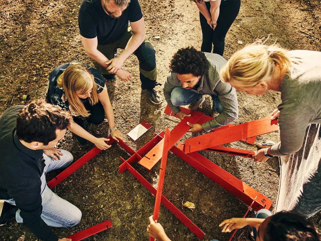 Teambuilding nature Foster